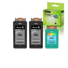 Usado, Cartucho de tinta 2PK 74XL 1PK 75XL para HP Photosmart D5345 D5360 D5363 D5368 C5250 comprar usado  Enviando para Brazil