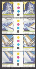 1987 America's Cup Defence - MUH conjunto completo em pares de calhas, usado comprar usado  Enviando para Brazil