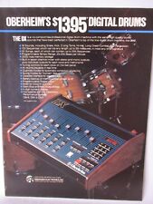 Oberheim Digital Drums The DX 1983 Vintage Impressão Publicitária Sala de Música Man Cave Studio comprar usado  Enviando para Brazil