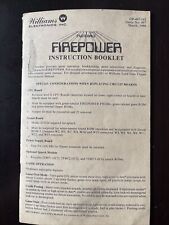 William firepower pinball for sale  Oceanport