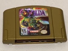 Autêntico Legend of Zelda: Majora's Mask holográfico dourado Nintendo 64 N64 testado comprar usado  Enviando para Brazil