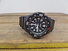 Casio MRW-200H 10 ATM Water Resistant Quartz Watch Rotating Dial Black WORK Used comprar usado Casio MRW-200H 10 ATM Water Resistant Quartz Watch Rotating Dial Black WORK Used comprar usado  Enviando para Brazil