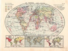 Carta geografica antica usato  Lecco