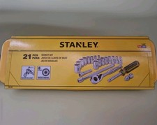 Conjunto de soquete Stanley 1/4" drive métrico e A/F - 21 peças, usado comprar usado  Enviando para Brazil