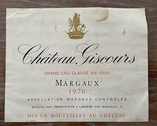 étiquette château giscours d'occasion  Toul