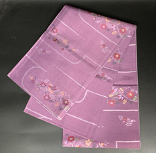 Cinto Kimono Japonês Fukuro Obi Padrão Floral Rosa Roxo Casual Vintage comprar usado  Enviando para Brazil