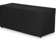 Toalha de mesa preta lavável resistente para mesa buffet retangular de 4 pés comprar usado  Enviando para Brazil
