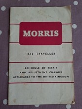Morris isis schedule for sale  IPSWICH