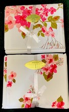 Lençóis vintage JC Penney's algodão musslin tamanho cama de casal NOS rosa floral comprar usado  Enviando para Brazil