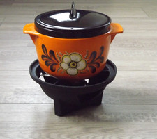 Ensemble fondue florale d'occasion  Plœuc-sur-Lié