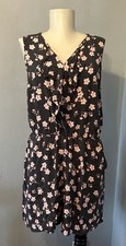 Black floral playsuit for sale  DUNSTABLE