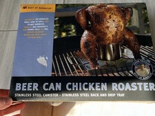 Steven Raichlen SR8016 Best of Barbecue Beer-Can assador de frango aço inoxidável comprar usado  Enviando para Brazil