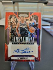 DE'AARON FOX 2024-25 PRIZM SENSATIONAL ESCOLHA AUTOMÁTICA VERMELHA #SS-DFX Kings comprar usado  Enviando para Brazil