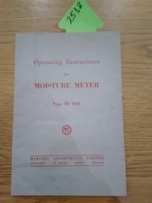 Marconi moisture meter for sale  WHITCHURCH