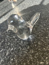 Clear glass bird for sale  WALTHAM ABBEY
