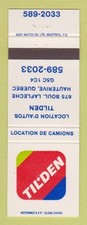 Matchbook cover tilden for sale  USA