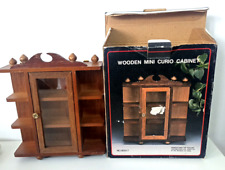 Curio cabinet wooden for sale  Shipping to Ireland