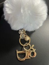 Bolsa de puxar com zíper hardware Pom Pom chaveiro bolsa charme tom dourado  comprar usado  Enviando para Brazil