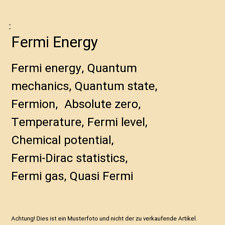 Fermi energy fermi gebraucht kaufen  Trebbin
