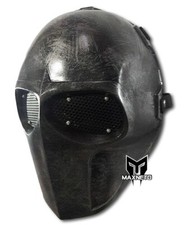 Máscara facial completa BB Paintball fibra de vidro (aço preto) máscara airsoft comprar usado  Enviando para Brazil