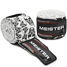 DEATH SKULLS 180" ENVOLTÓRIOS ELÁSTICOS PARA AS MÃOS Meister MMA envoltórios de boxe de algodão mexicano NOVO comprar usado  Enviando para Brazil