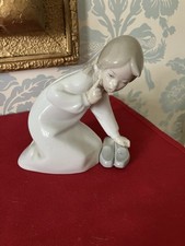 Lladro girl slippers for sale  WARRINGTON