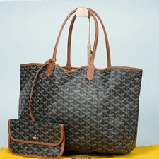 Bolsa tote GOYARD Saint Louis PM alça de couro lona preta feminina com bolsa comprar usado  Enviando para Brazil