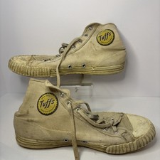 Usado, Tênis de basquete vintage Goodyear Tuffs borracha selo dourado raro década de 1950 tênis anos 40 comprar usado  Enviando para Brazil