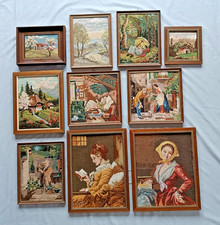 Vintage antiquität gobelinbil gebraucht kaufen  Giesen