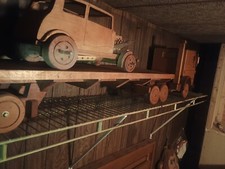CARRETADOR DE CARTÃO DE MADEIRA - Trator reboque caminhão madeira Amish feito à mão EUA comprar usado  Enviando para Brazil