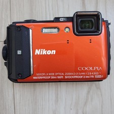 Nikon COOLPIX AW130 laranja à prova d'água e à prova de choque bom estado de funcionamento comprar usado  Enviando para Brazil