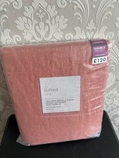 Linen double terracotta for sale  LONDON