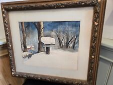 Vintage watercolor painting for sale  Deep River