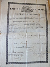 Empire 1809 document d'occasion  Morestel