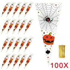 100pcs halloween cellophane for sale  DUNSTABLE