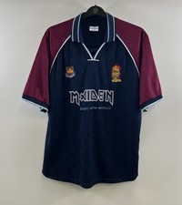 Camisa de futebol West Ham United Iron Maiden Tour 1999/01 adultos GG Vandanel E56 comprar usado  Enviando para Brazil