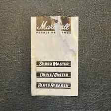 Vintage MARSHALL JCM900  Pedals Handbook  - Shredmaster Drivemaster Bluesbreaker, usado segunda mano  Embacar hacia Argentina