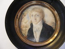 Miniature portrait gentilhomme d'occasion  Badonviller