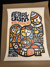 2025 PÊNDULO PÔSTER EVENTO PEARL JAM ASSINADO AP RALEIGH NC MATÉRIA ESCURA MAIO 13 25, usado comprar usado  Enviando para Brazil
