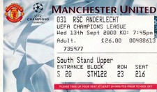 Ticket manchester united d'occasion  Expédié en Belgium