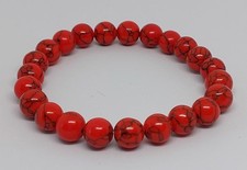 Naturstein perlenarmband roter gebraucht kaufen  Bochum