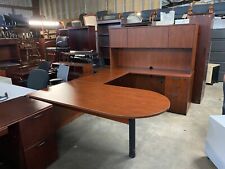 Shaped desk hutch for sale  Houston