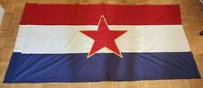 BANDEIRA ORIGINAL SFRJ CROÁCIA IUGOSLÁVIA DUPLA FACE JNA 1970s comprar usado BANDEIRA ORIGINAL SFRJ CROÁCIA IUGOSLÁVIA DUPLA FACE JNA 1970s comprar usado  Enviando para Brazil