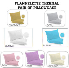 Flannelette pair pillowcase for sale  ROCHDALE