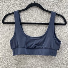 Sutiã esportivo camada marinha pequeno azul E-Spun elástico confortável academia roupa ativa Athleisure comprar usado  Enviando para Brazil