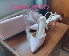 Pale pink satin for sale  EPPING