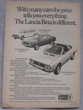 1975 lancia beta for sale  DARWEN
