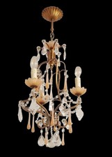 Lustre pampilles opaline d'occasion  Marignane