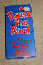 Tarjeta de estrategia de construcción Raise the Roof GAme de colección 1982 segunda mano  Embacar hacia Mexico