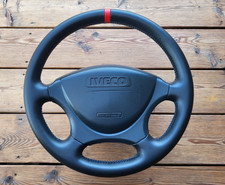 Iveco Daily V 5th IV 4th Gen. 2006-2012 NEU Schwarz Lederlenkrad OEM comprar usado  Enviando para Brazil